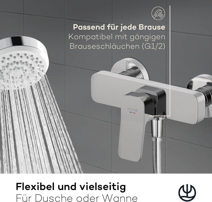 Produktbild Kludi X3 Duscharmatur Aufputz, Brause-Einhandmischer