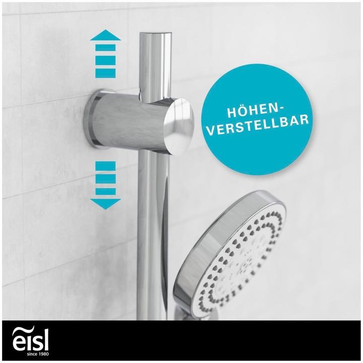 Produktbild Eisl Brausestangenset Bad PARMA Stangenbrause-Set Chrom Inklusive Handbrause DX5082CSB (7 Strahlarten, 16 l/min)