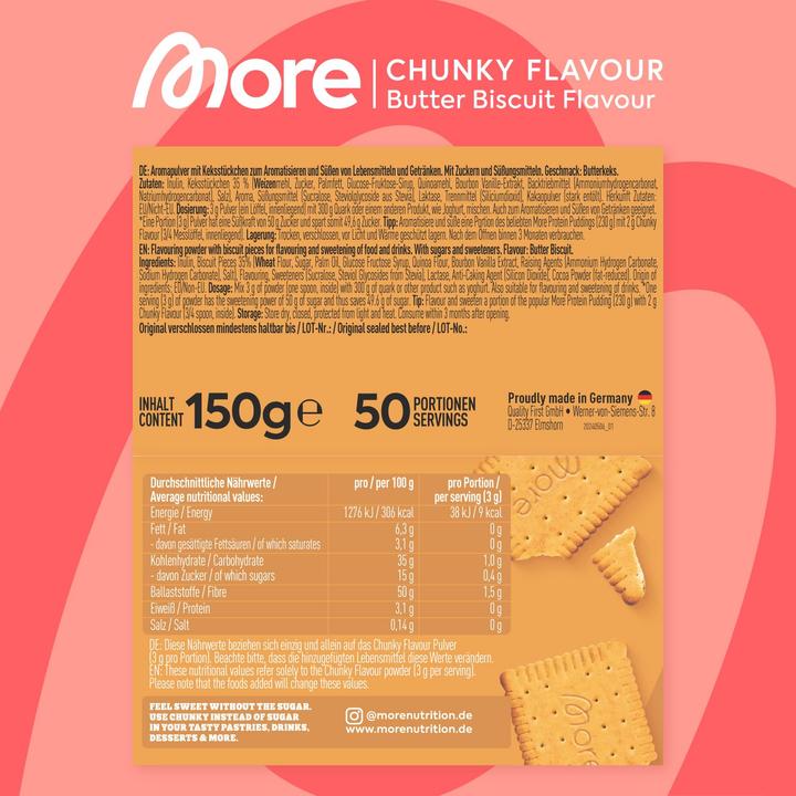 Actual product image More Nutrition Chunky flavour (Biscuit, 1 pcs., 150 g)