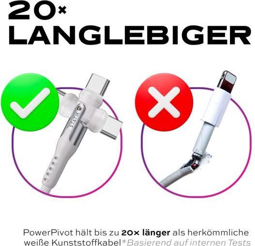 Actual product image Statik POWER PIVOT PRO - Kabel (2 m, USB 2.0, 100 W)