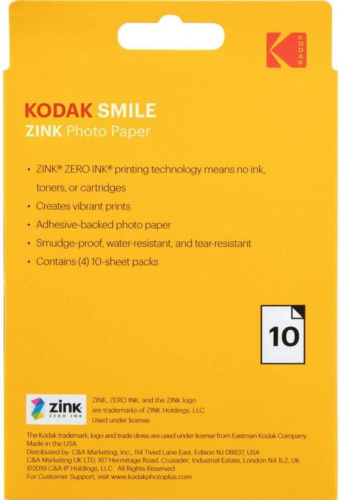 Produktbild Kodak Sofortbildfilme 3x4 10er Pack (10 Stk.)