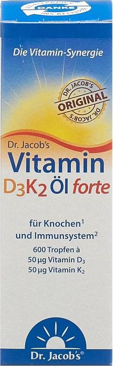 Image du produit Dr. Jacob's Huile D3K2 forte (1 pièce(s), Gouttes, 71 g)
