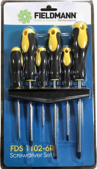 Actual product image Fieldmann Rinkinys 6 wkrętaków śrubokrętów FDS 1102-6R (Port, Cross recess)