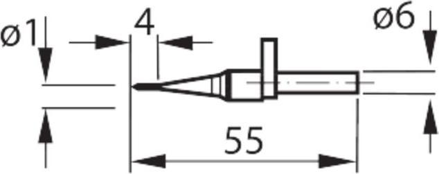 Actual product image tesa Measuring insert made of solid carbide 1 mm ball diameter