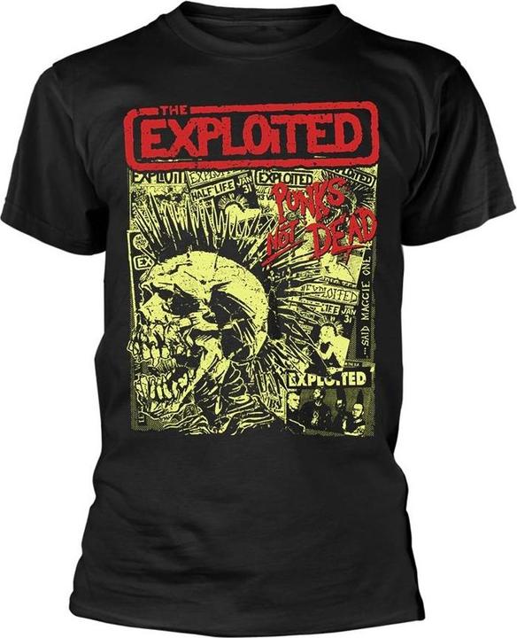 Actual product image Universal Textiles Unisex Adult Punks Not Dead T-Shirt (S)