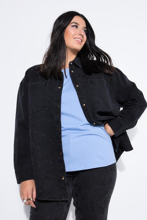 Immagine prodotto Studio Untold Camicia di jeans dal taglio oversize con ricami (58, 60)
