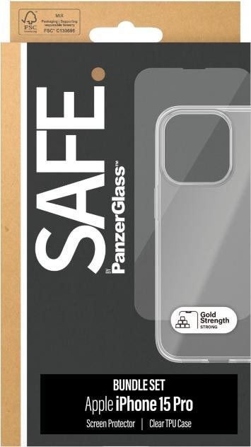 Produktbild PanzerGlass SAFE. 2-in-1-Pack iPhone 2023 iPhone 6.1 Pro (1 Stk., Apple iPhone 15 Pro)