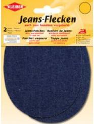 Actual product image Kleiber Oval denim bow patches, 130 x 100 mm, olive (2 x)