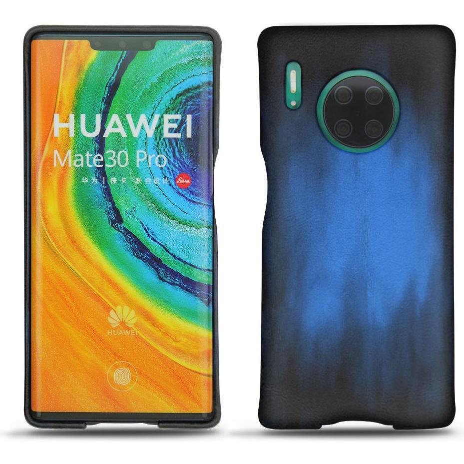 Noreve Lederschutzhülle (Huawei Mate 30 Pro), Smartphone Hülle, Blau