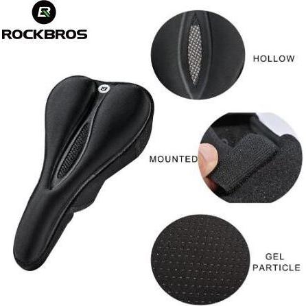 Thumbnail - Rockbros, Autositzbezüge, LF047-S silicone gel bicycle seat cover size M - black