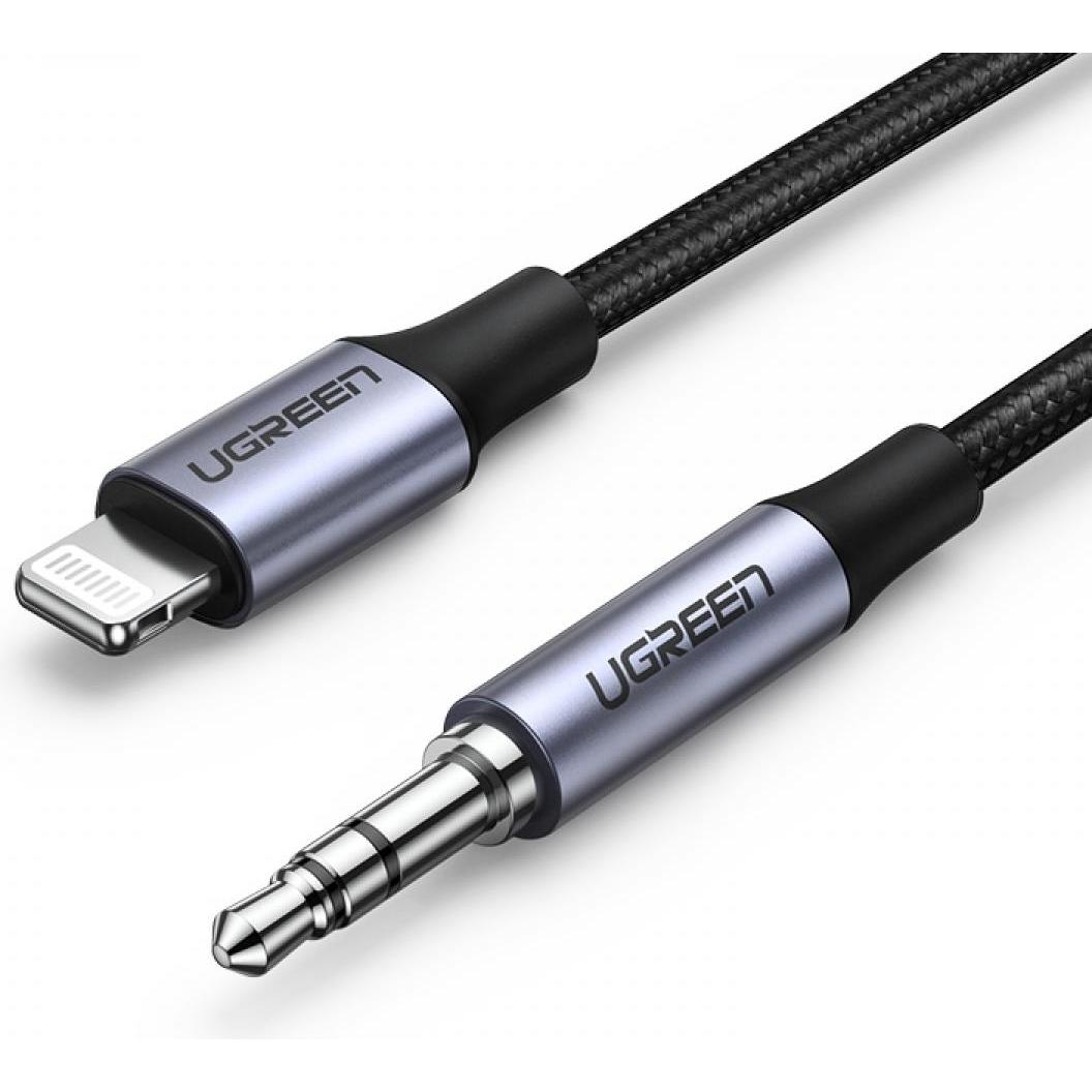 Thumbnail - Ugreen Audioadapter to 3.5mm (1 m, 3.5mm Klinke (AUX)), Audio Kabel