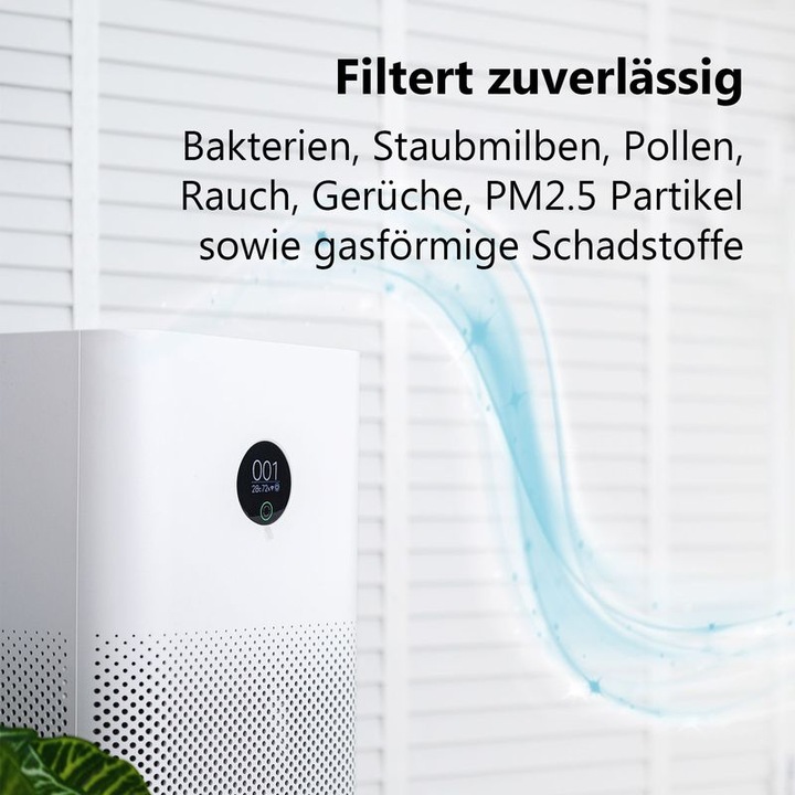 Immagine prodotto Hermex Filtro alternativo ai carboni attivi per il purificatore d'aria Xiaomi Mi 2 3 Pro (1 x)