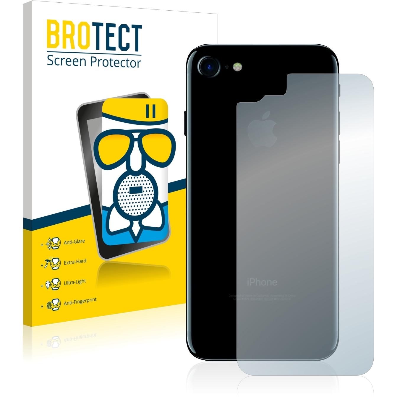 BROTECT AirGlass Panzerglasfolie Matt (1 Stück, Apple iPhone 7), Smartphone Schutzfolie, Grau