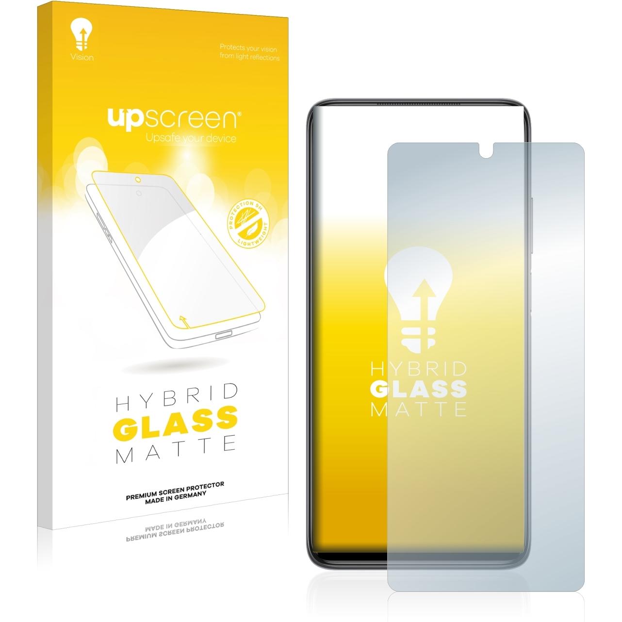upscreen Reflection Shield Panzerglasfolie Matt (1 Stück, Xiaomi Mi 10T Lite), Smartphone Schutzfolie, Grau