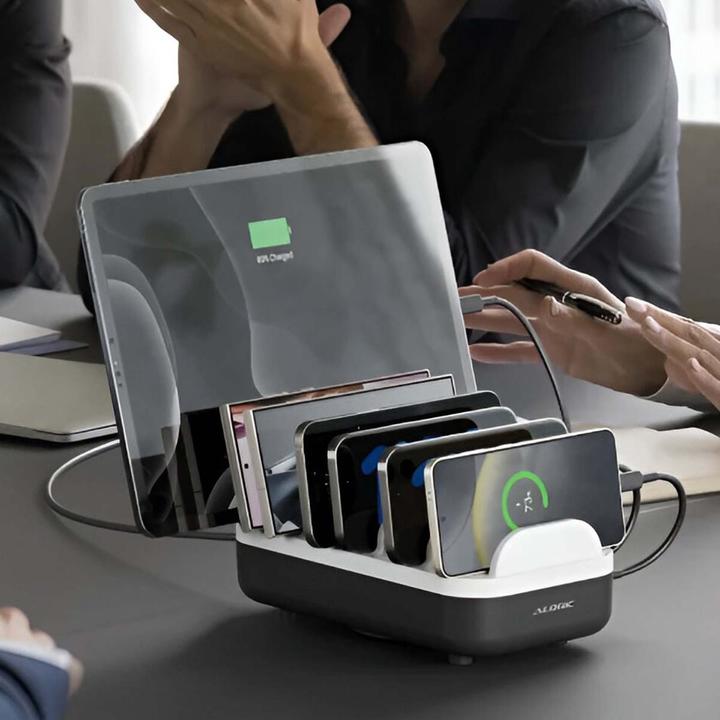Actual product image Alogic Powerfin 10 Port USB-C Desktop (100 W, 10 ports)