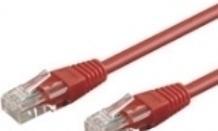 Actual product image Goobay CAT 5e patch cable, U/UTP, red, 2 m (UTP, CAT5e, 2 m)