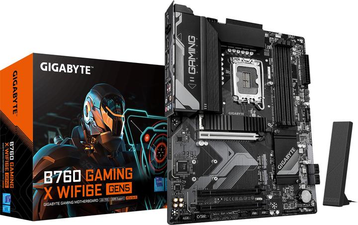 Image du produit Gigabyte B760 Gaming X WiFi6E Gen5 (B760,S1700,ATX,DDR5) (LGA 1700, Intel B760, ATX)