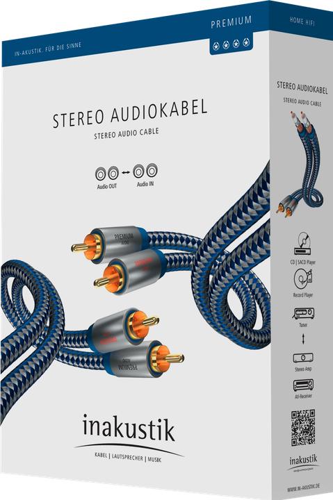 Actual product image Inakustik Premium stereo connection (0.75 m, Cinch)
