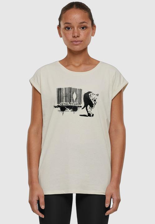 Produktbild Merchcode Ladies Brandalised - Barcode Leopard Circle T-Shirt - 189203 (M)