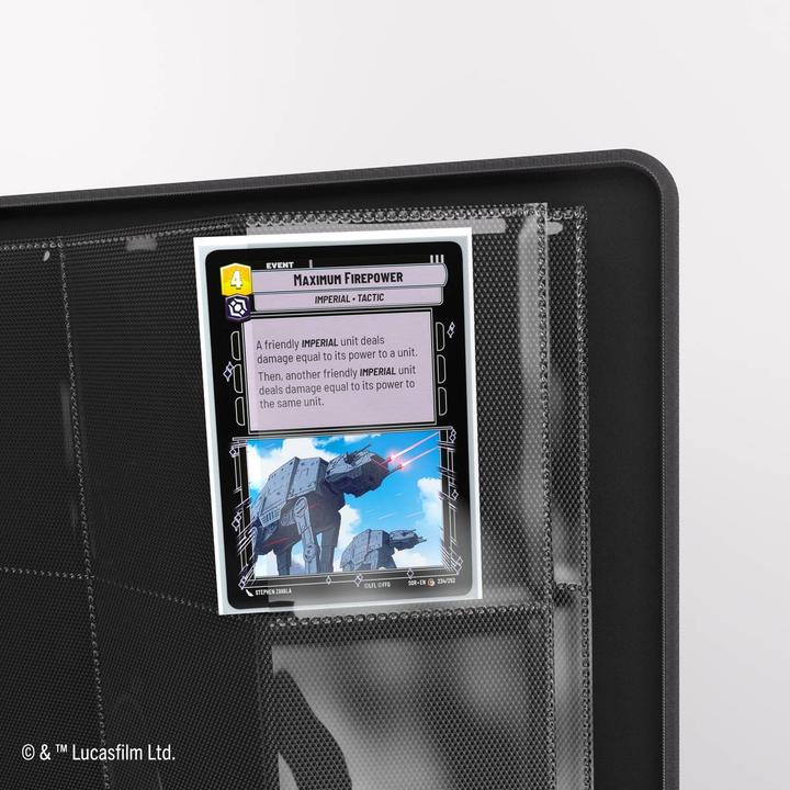 Actual product image Gamegenic GGS31050 - Star Wars: Unlimited Zip-Up Album 18-Pocket - Black