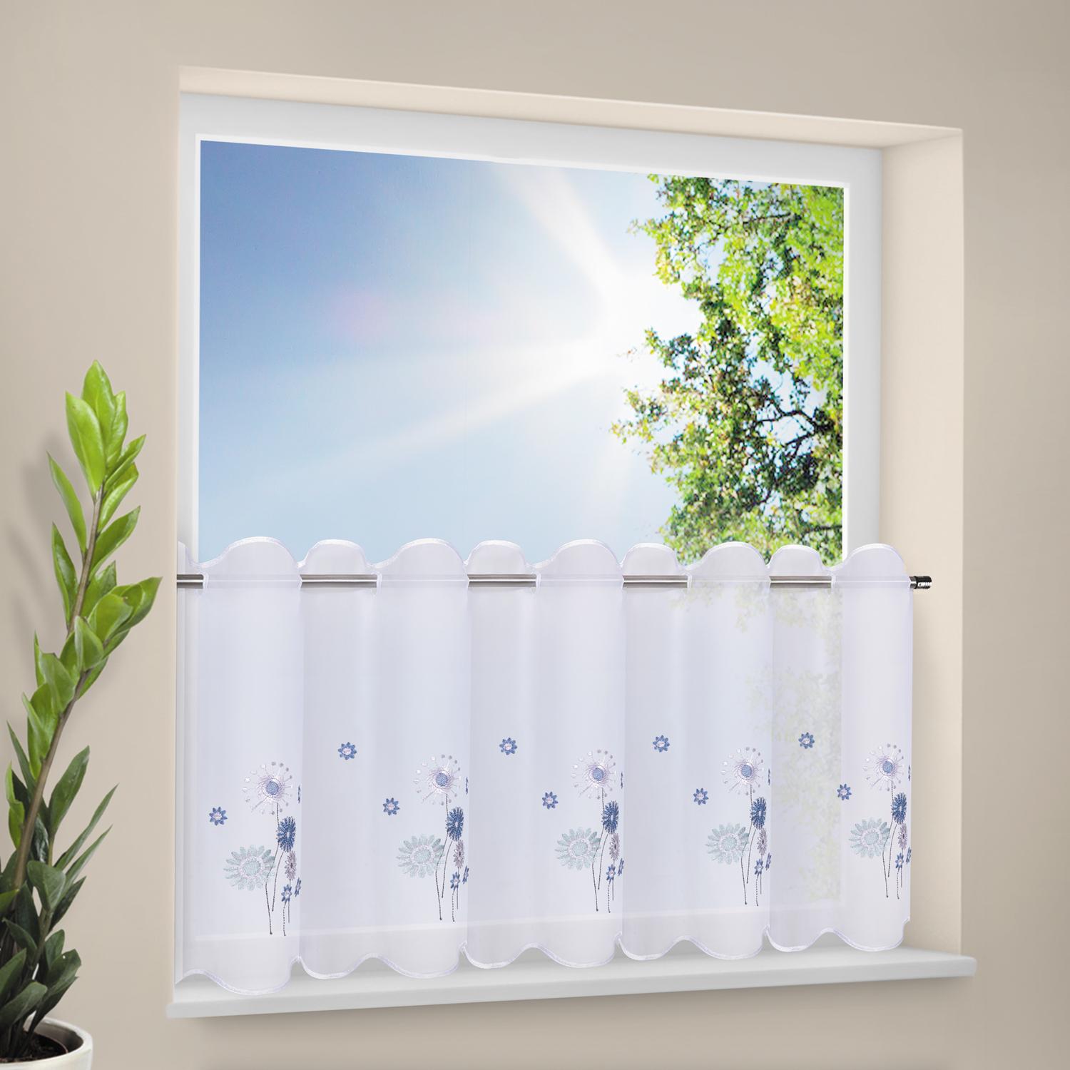 Happy Home, Vorhang, Blümchen (145 x 50 cm)