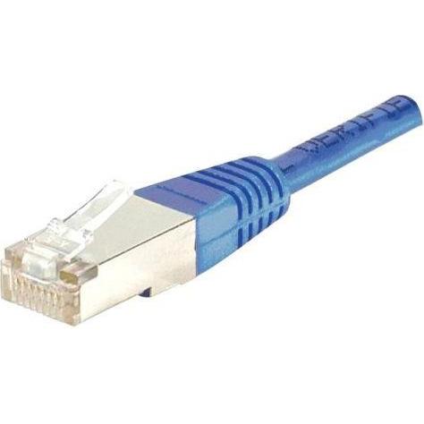 Exertis Connect Patchkabel F/UTP, CAT.6, blau, 2,0 m Patchkabel mit besonders schmalem Knickschutz (F/UTP, CAT6, 2 m), N...