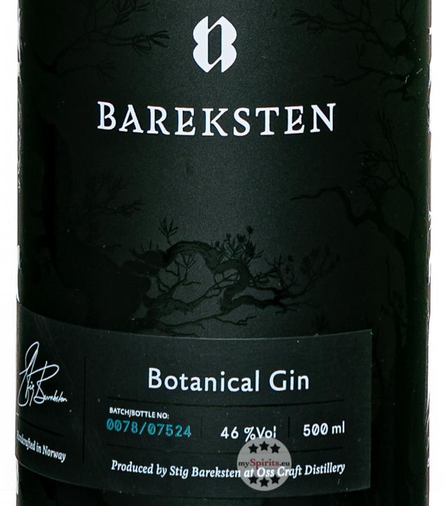 Produktbild Bareksten Botanical Gin (1 x 50 cl)