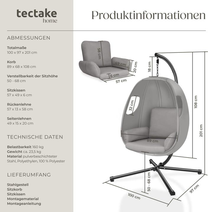 Actual product image tectake Anika