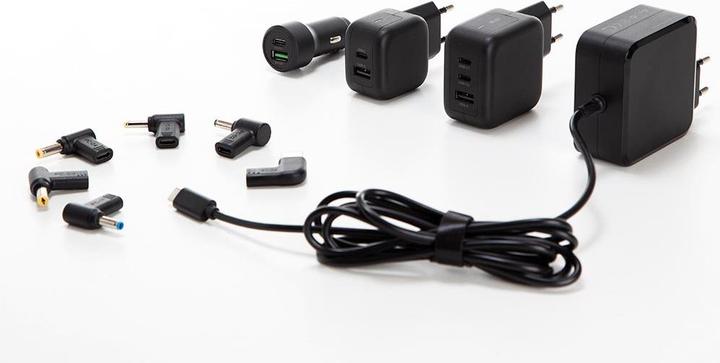 HQ Power Set of 6 USB-C to laptop connectors - HP?, Dell?, Acer?, Lenovo?, Asus? - 4 mm & 5.5 mm