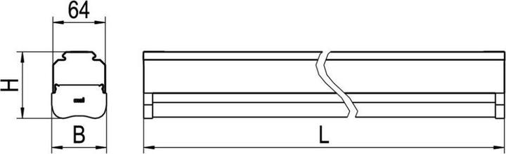 Produktbild Ridi Leuchten LED-Geräteträger VLGFP1501 #1561171SI (7560 lm)