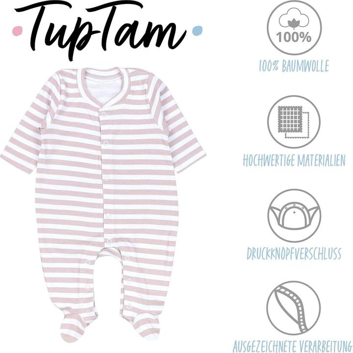 Produktbild TupTam Schlafstrampler mit Fuss - 3er Set (68)
