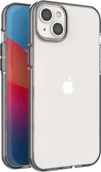 Image du produit Hurtel Spring Case Case pour iPhone 14 Plus étui en silicone avec un cadre noir (Apple iPhone 14 Plus)