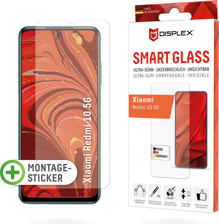 Produktbild Displex Smart Glass (1 Stück, Xiaomi Redmi 10 5G)