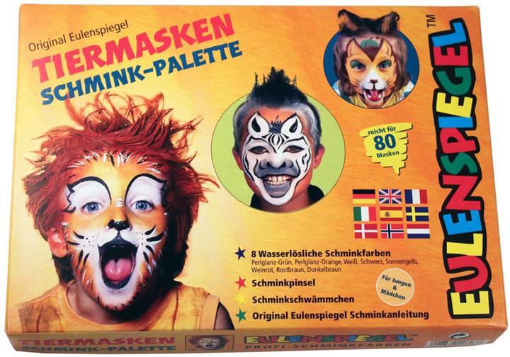 Produktbild Eulenspiegel Tiermasken Schmink-Palette