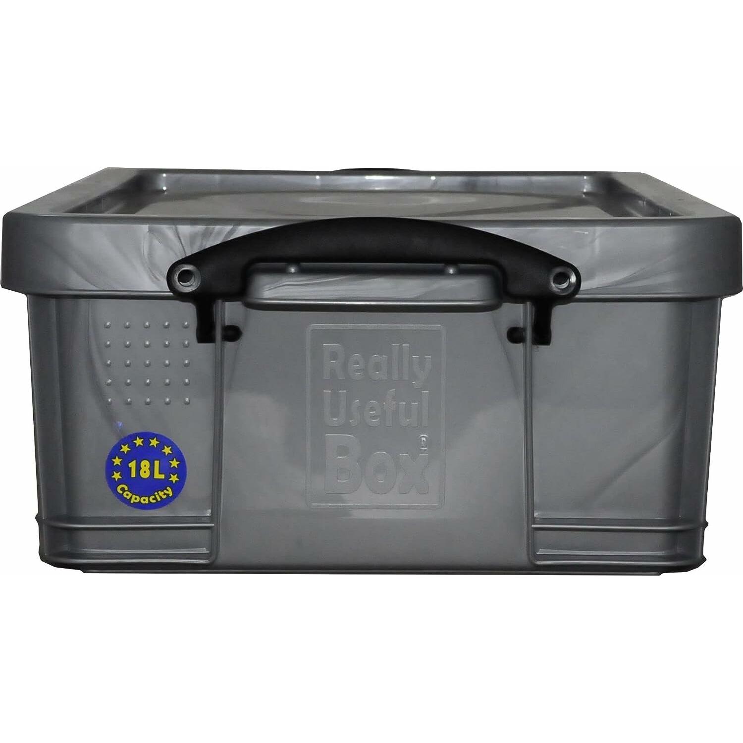 Really Useful Box, Box portaoggetti, Contenitore 18,0 l argento 48,0 x 39,0 x 20,0 cm (18 l)