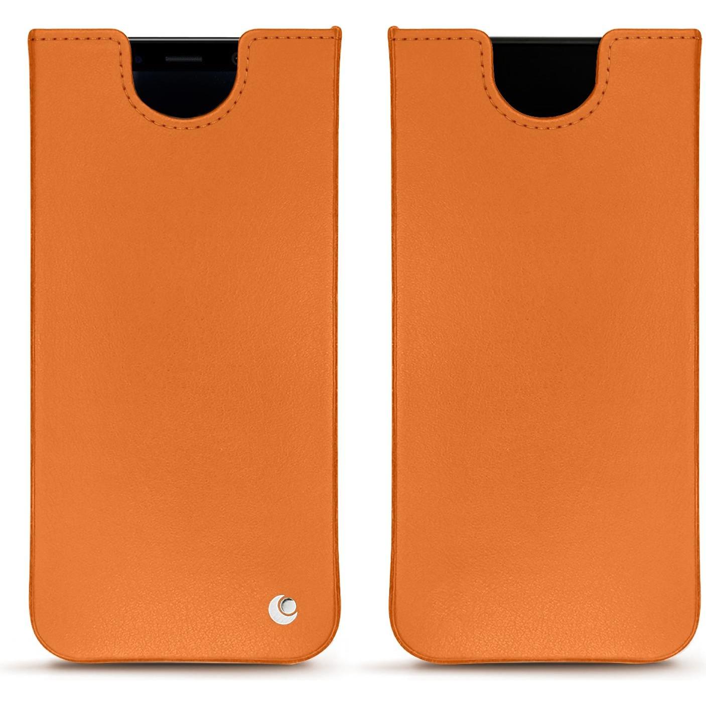 Noreve Lederschutzhülle (Samsung Galaxy S8+), Smartphone Hülle, Orange
