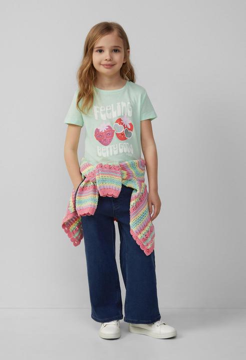 Produktbild S.Oliver T-Shirt Jersey-T-Shirt im Loose Fit mit Effektprint (128, 134)