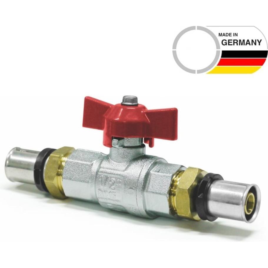Sanpro, Ventil, THPRESS Pressfitting Kugelhahn Flügelgriff (Heizung) mit TH Kontur 32x3