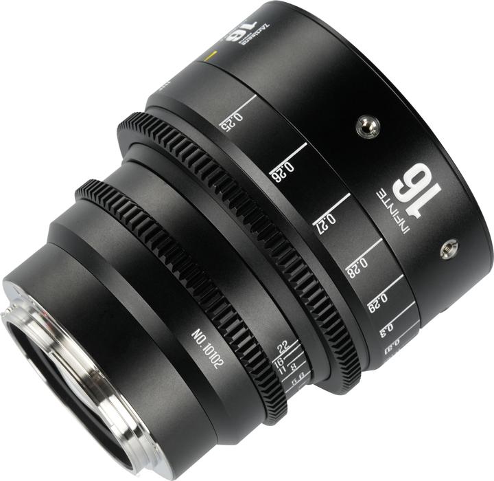 Image du produit 7artisans 16T25B-EF INF 16mm T2.5 INFINTE EF Mount (Black) (Canon EF, Plein format)