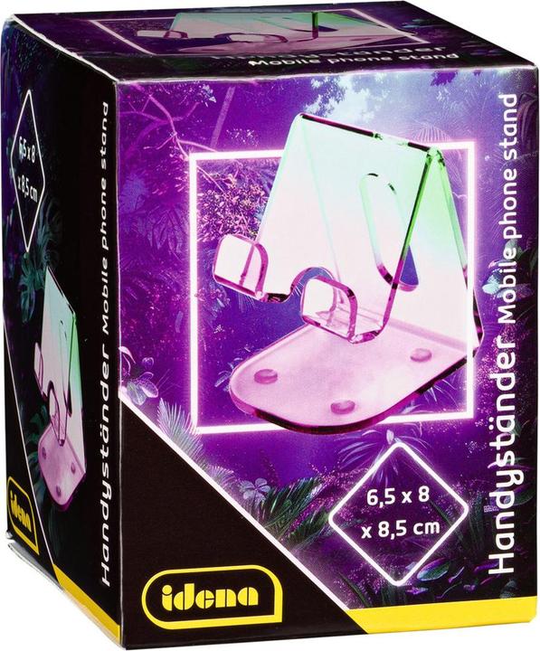 Actual product image Idena Handyständer Bicolor Acryl pink/grün 65 x 80 x 85mm