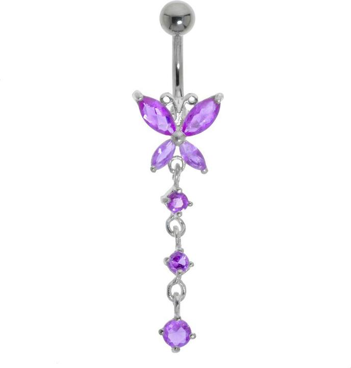 Immagine prodotto Bijouteria Piercing ventre (Acciaio inossidabile, Argento 925, Vetro (di orologio))