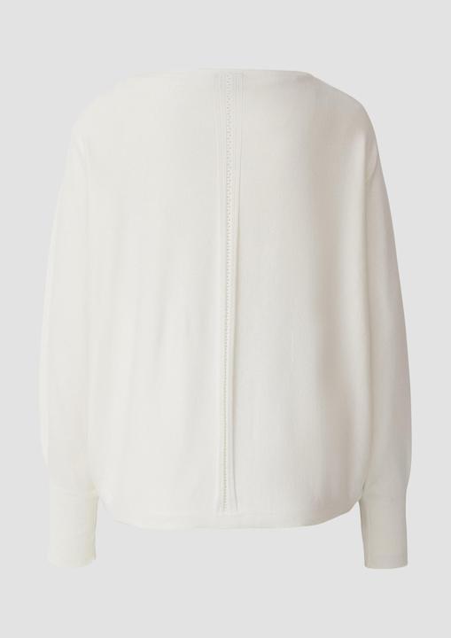 Produktbild s.Oliver Strickpullover Feinstrick-Pullover im Relaxed Fit mit Ajour-Details (34)