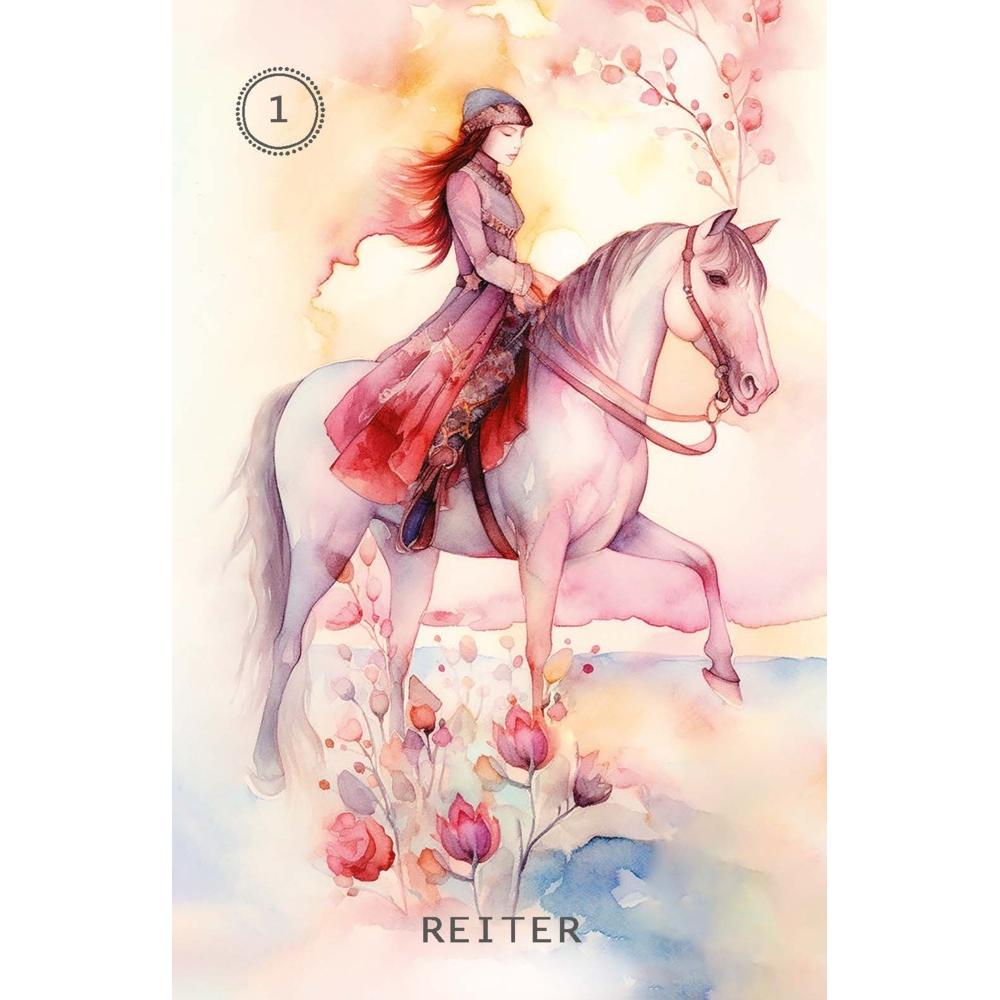 Thumbnail - Sweet Blossom Lenormand (Lenormandkarten auf Deutsch), Ratgeber von Irene Captijn