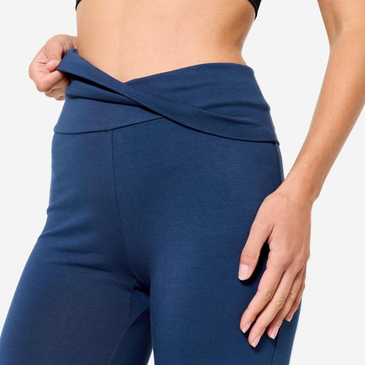 Produktbild Kimjaly Yogahose hoher Bund sanftes Yoga Damen marineblau