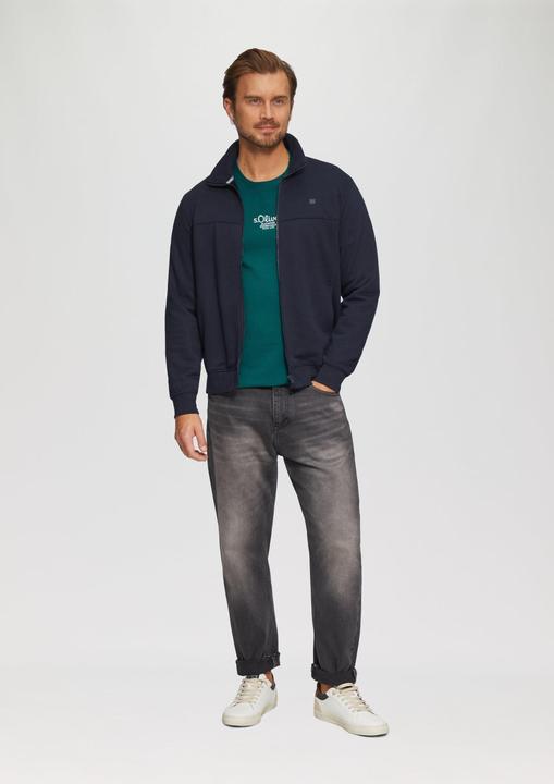 Produktbild s.Oliver T-Shirt Langarmshirt mit Logo-Stickerei (M)