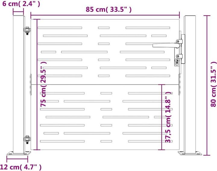 Produktbild vidaXL Aussentor