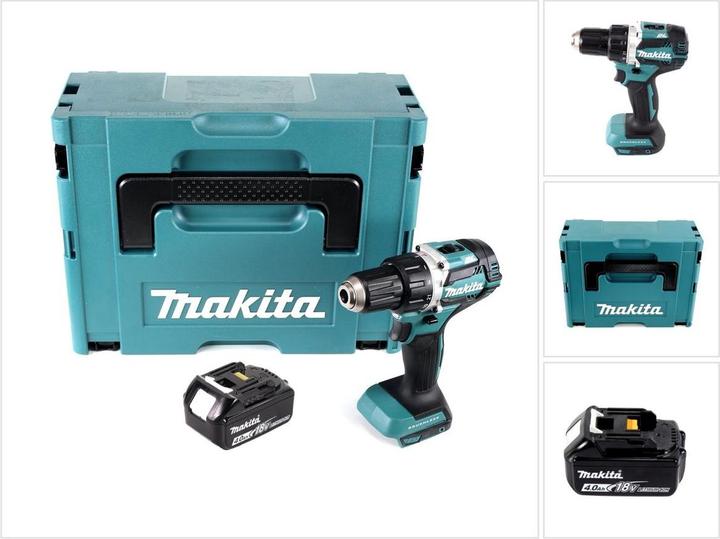 Immagine prodotto Makita DDF 484 M1J Trapano avvitatore a batteria 18 V 54 Nm Brushless + 1x batteria ricaricabile 4,0 Ah + (Batteria ricaricabile)