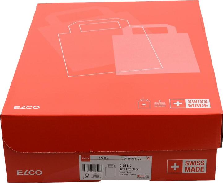 Produktbild Elco Papiertragetaschen mit Flachhenkel (Geschenktüte, 50 x)