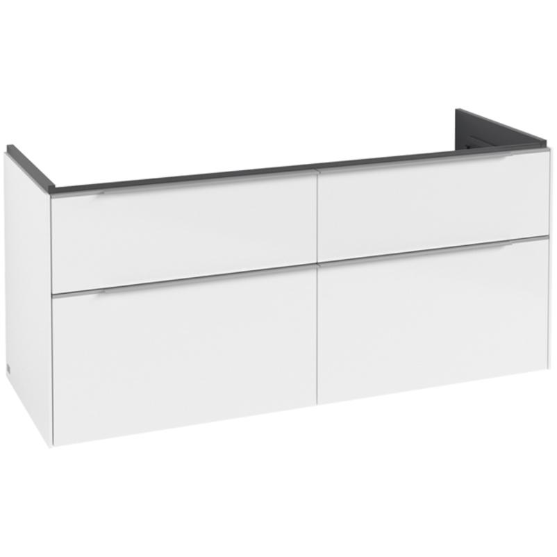 Villeroy & Boch, Waschbeckenunterschrank, V&B Waschtischunterschrank SUBWAY 3.0 1272x576x478mm f S-DWT G. Al glänz. Br w...