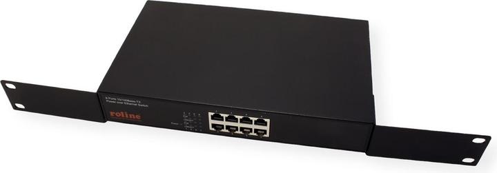 Immagine prodotto Roline Switch PoE Fast Ethernet, 8 porte (8x PoE), 48.30cm (19") di installazione (8 porte)